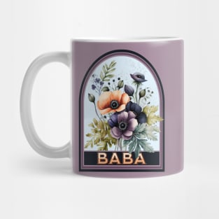 Baba Vintage Floral Grandmother Mug